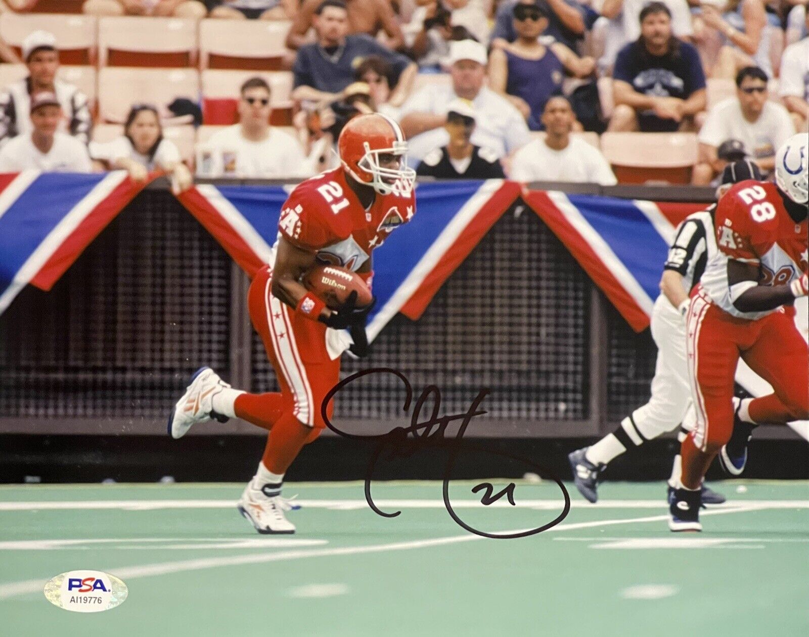 Eric Metcalf Signed Autographed Cleveland Browns 8x10 Photo Poster painting Psa/Dna