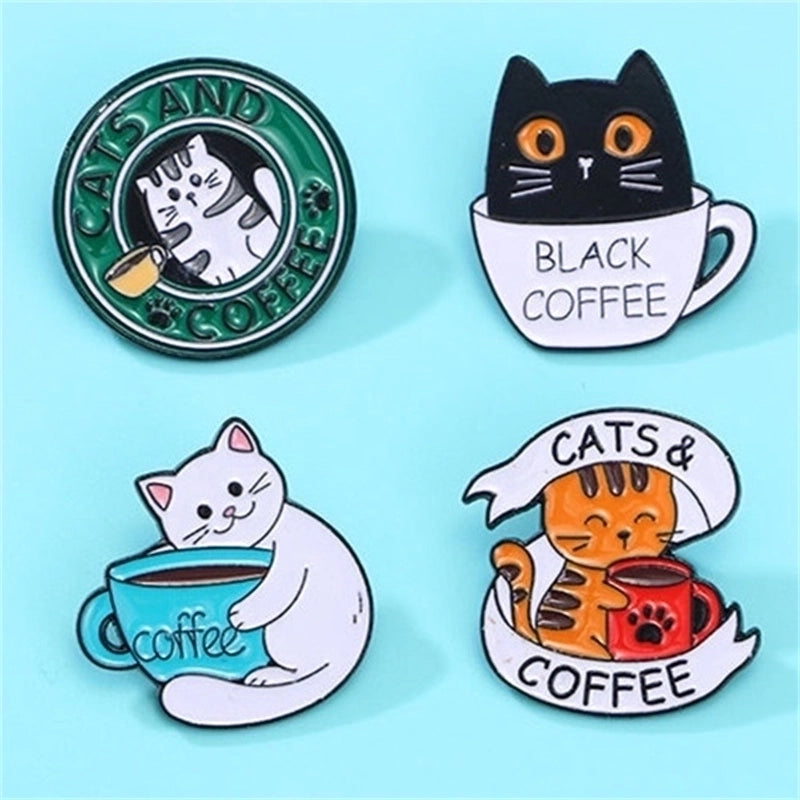 Cartoon Style Cute Cat Alloy Women’s Brooches