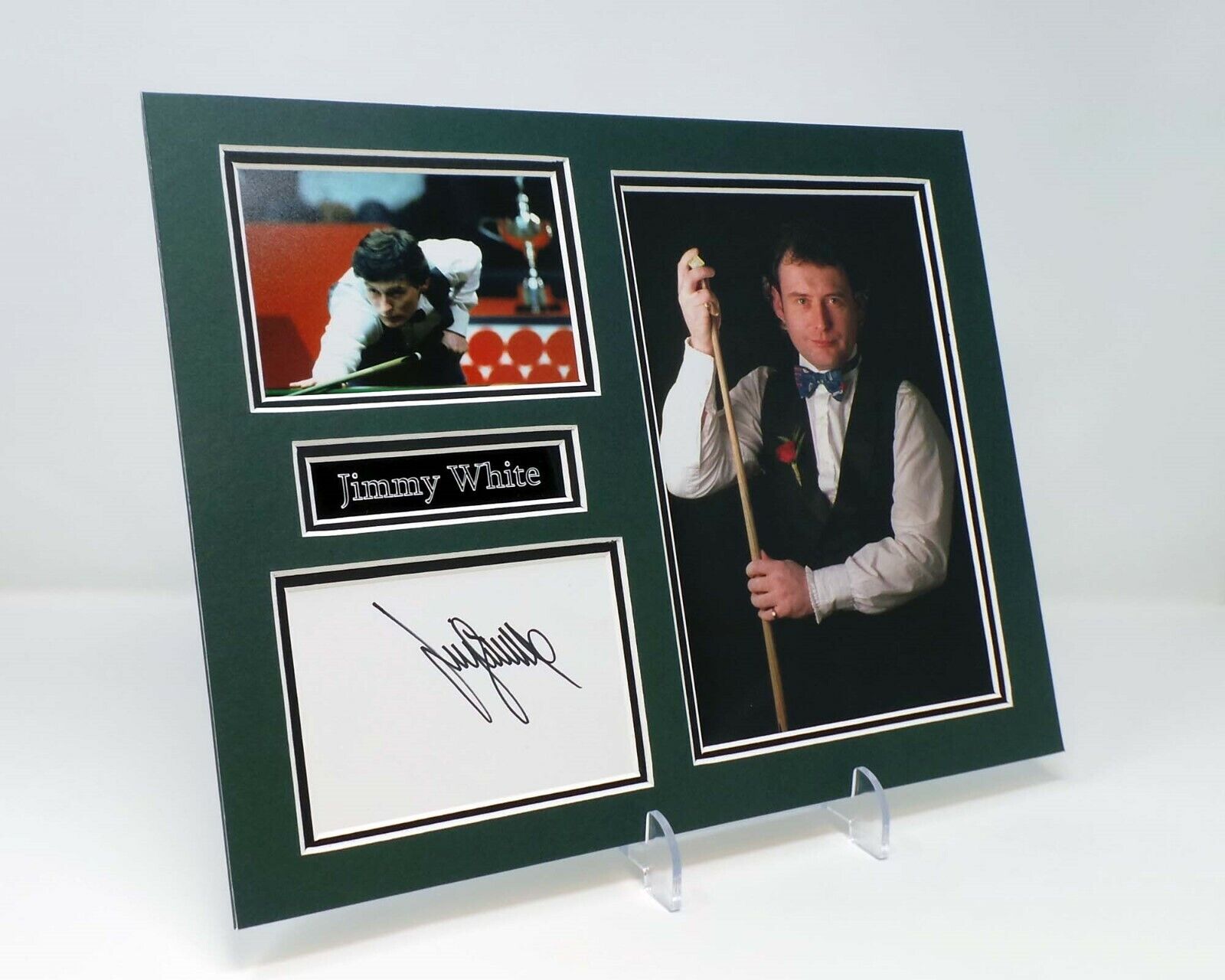 Jimmy WHITE Signed Mounted Photo Poster painting Display AFTAL The Whirlwind