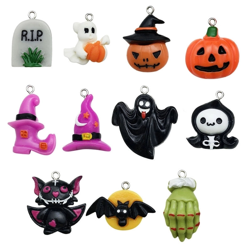1 Piece Resin Pumpkin Hand Bat Pendant Jewelry Accessories