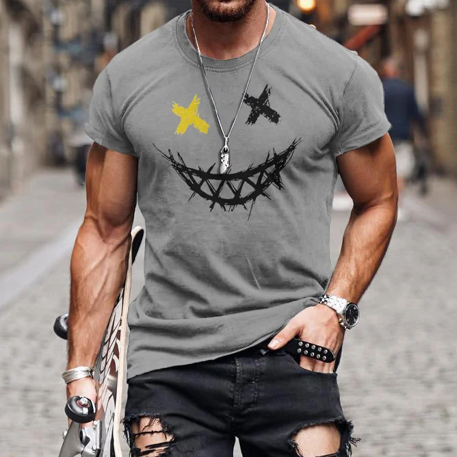 Utbros Smiley Face Cotton T-shirt