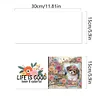 (US Local)6pcs Diamond Painting Greeting Cards DIY Diamond Art Cards Crafts (Dog Garden)