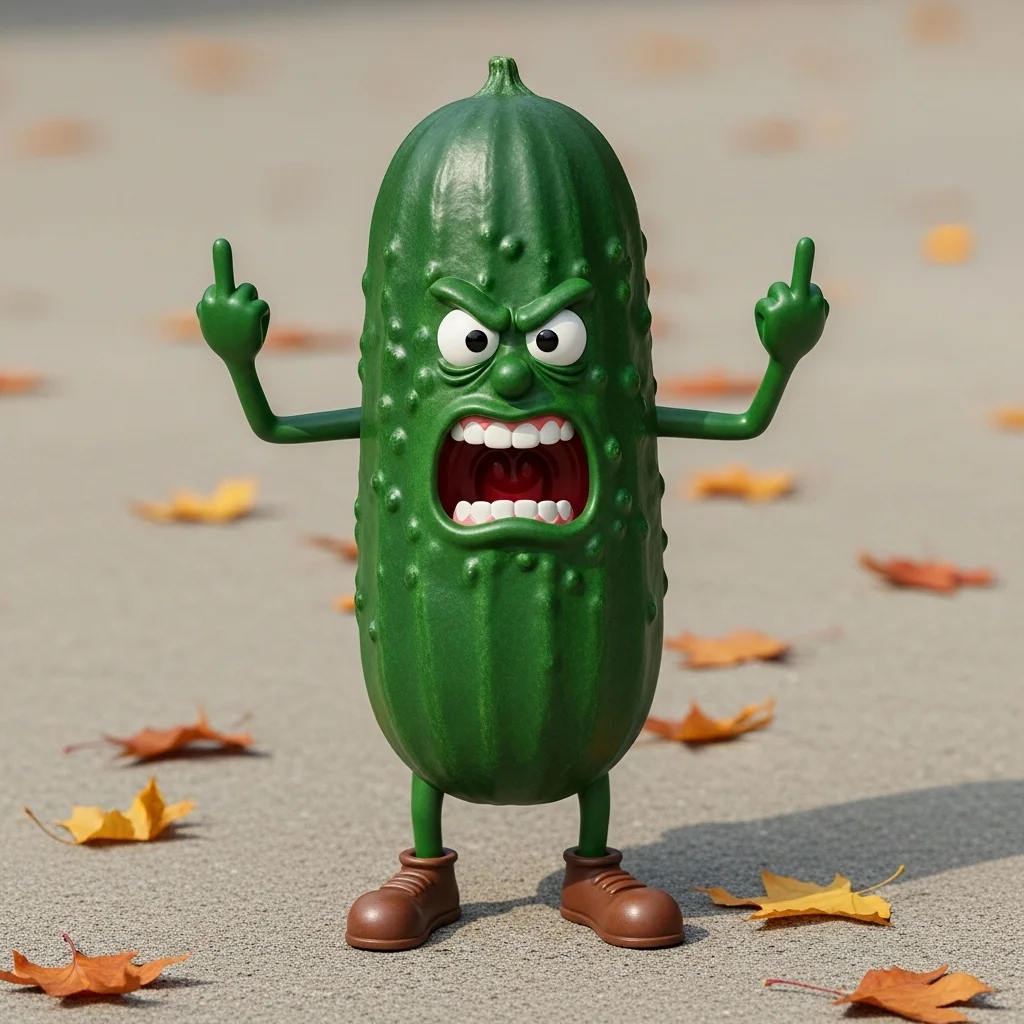 Angry Fruit Middle Finger Desk Figurines