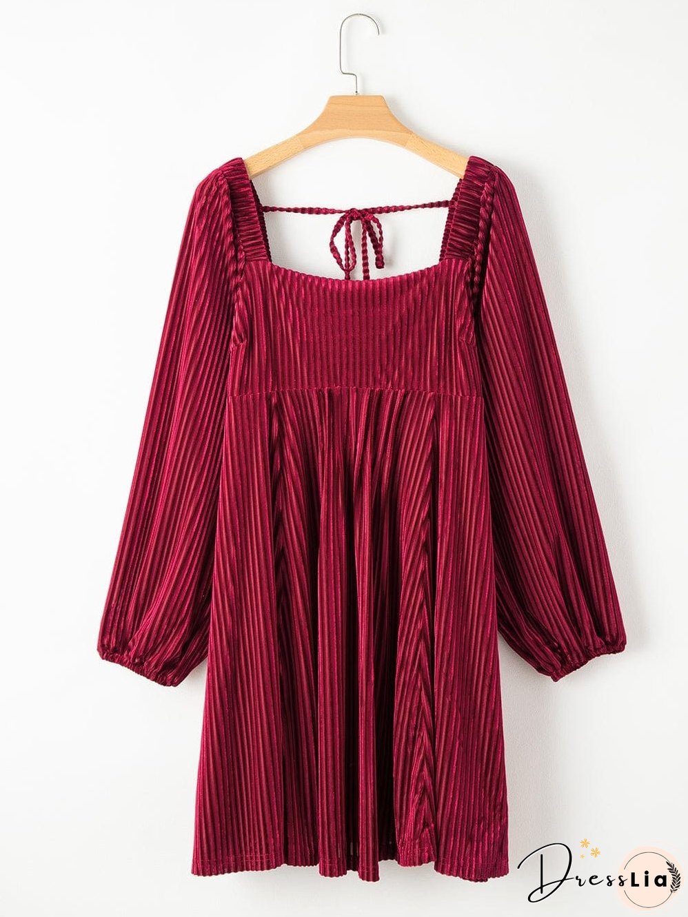 Square Neckline Mini Dress