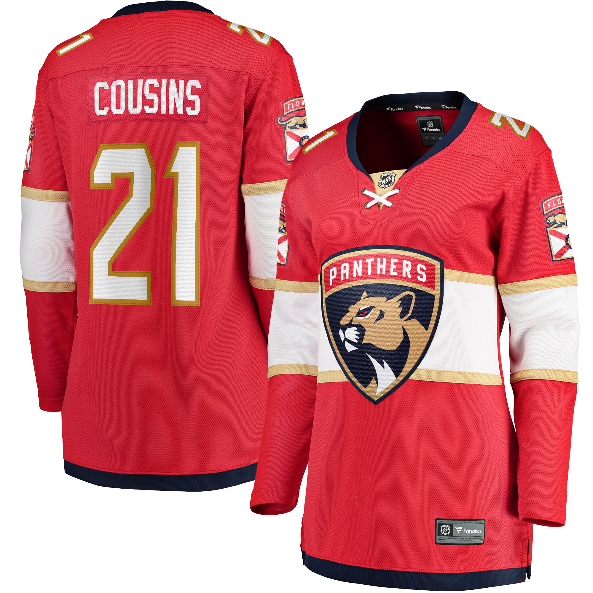 Nick Cousins Florida Panthers Fanatics Women&rsquo;s Home Breakaway   Jersey &ndash; Red mysite