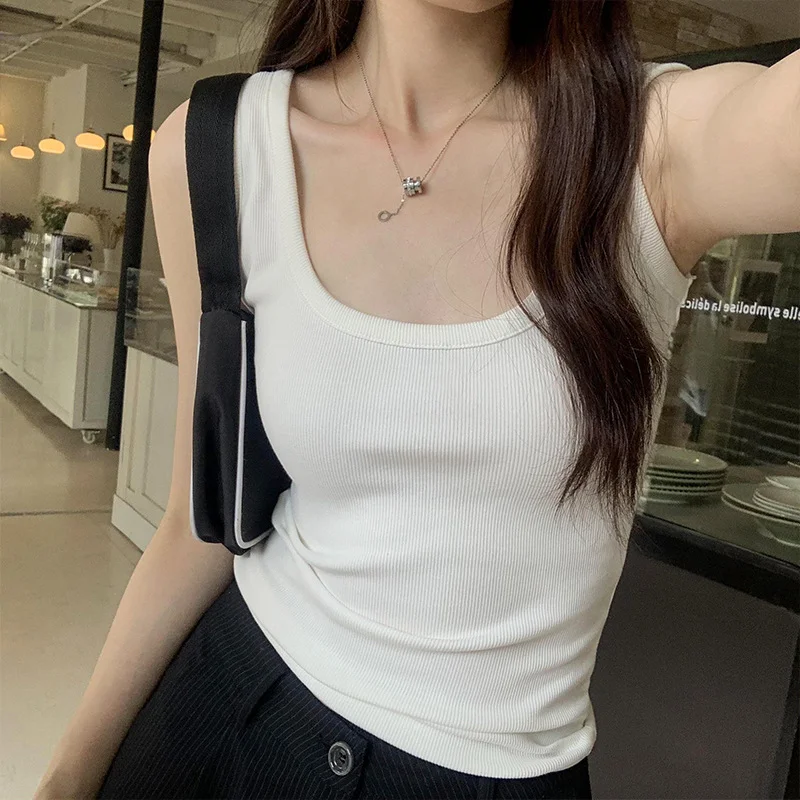 Ueong Chic Design Feeling Hong Kong Style Sleeveless Vest Women's Summer 2024 New Sports I-Vest