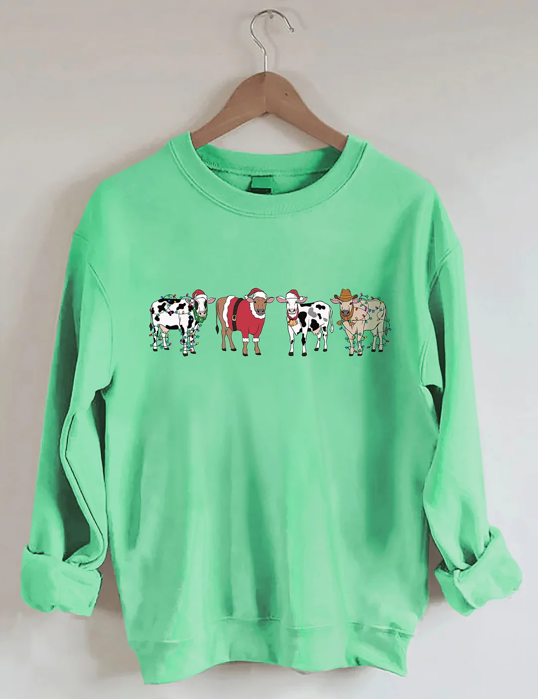 Cow Lover Christmas Sweatshirt