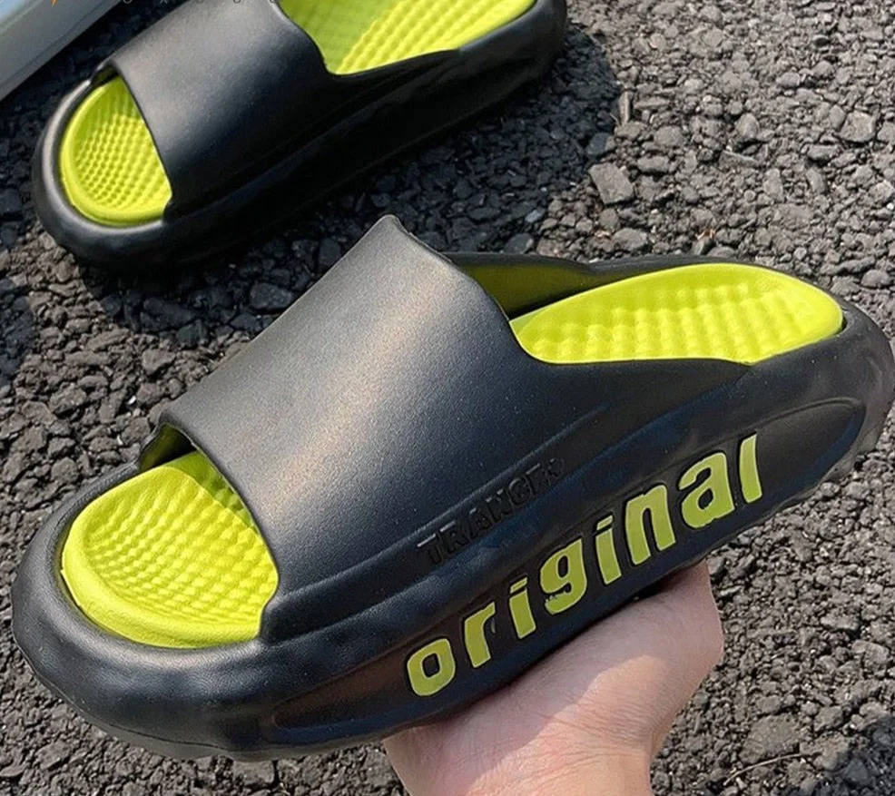 Vstacam Summer Men Sneaker Slippers Thick Sole Platform Shoes Cloud Slides Soft Flat Pillow Beach Sandals Casual Man Sports Slippers