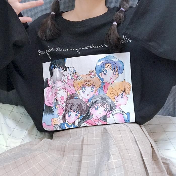 4 Colors Sailor Moon Long Sleeve Shirt S13022