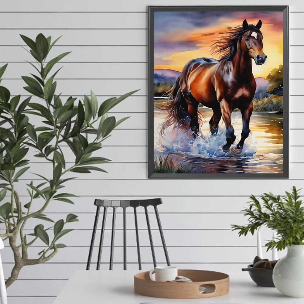 Diamond Painting - Full Square Drill - Horse(Canvas|40*50cm)