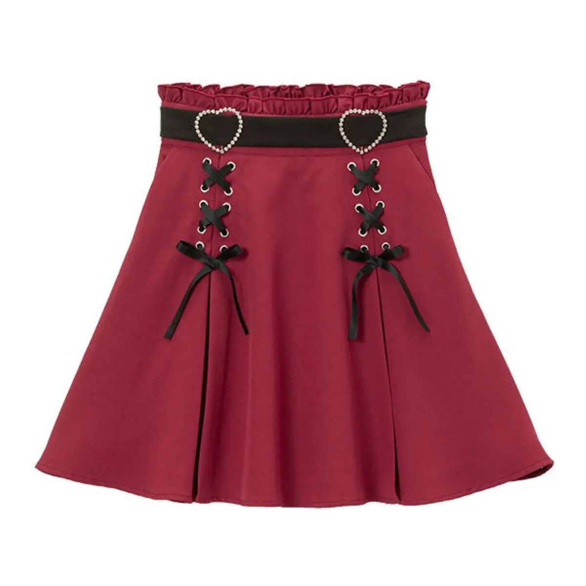 [Wetrose] Jirai Kei Skirt Japanese Cute Mine Style Dress Red Black Pink Kawaii y2k Oversize Plus Size