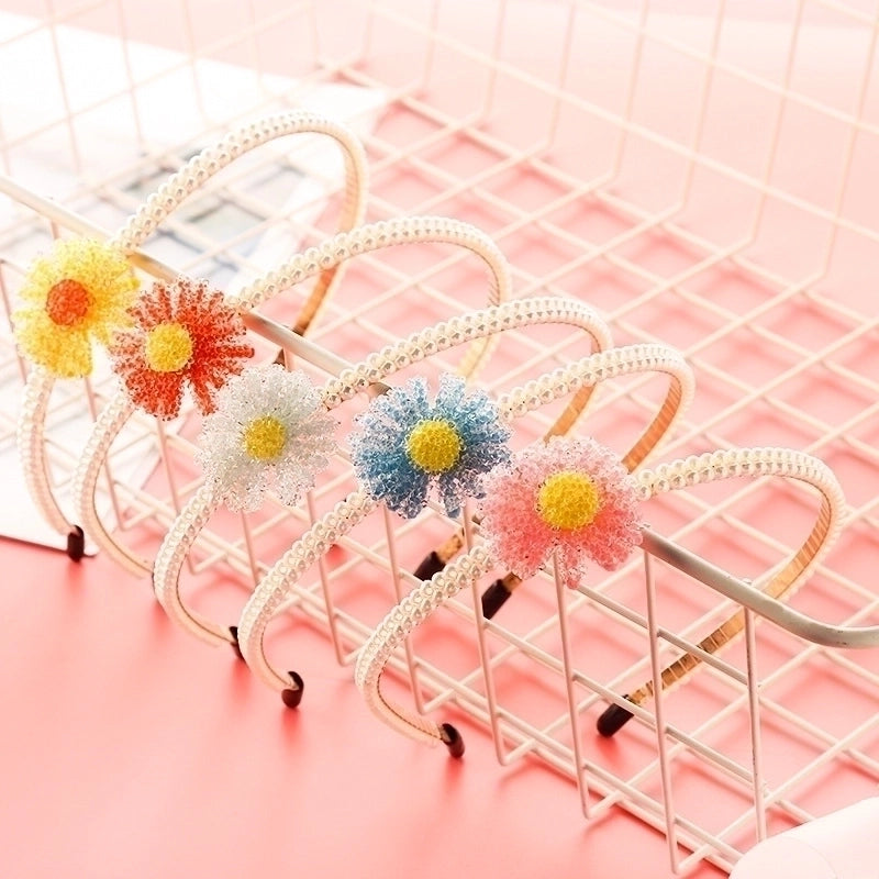 Women’s Fashion Waves Alloy Inlay Artificial Pearls Headwear