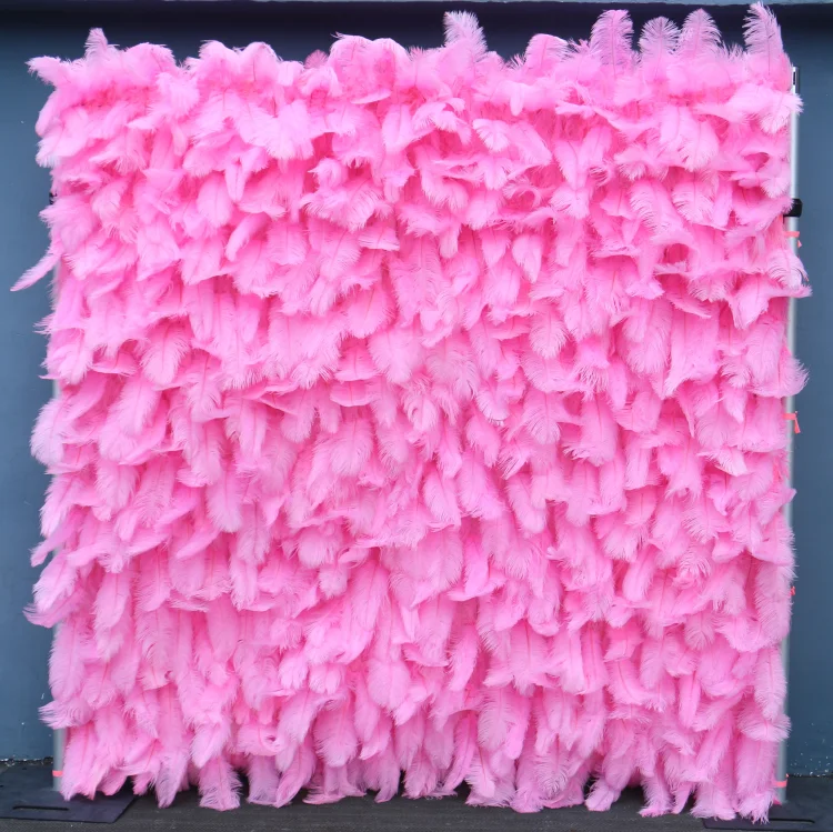 5D Pink Flower Wall Wedding Backdrop Decor Birthday Party Event Prop