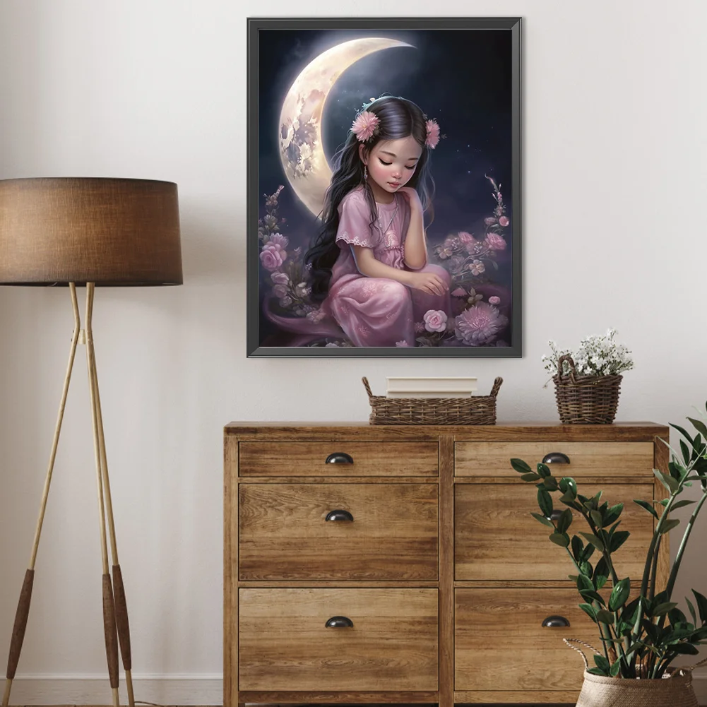 Diamond Painting - Full Round Drill - Girl(Canvas|40*50cm)