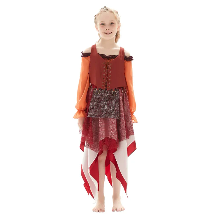 Kids Hocus Pocus-Mary Sanderson  Cosplay Costume Outfits Halloween Carnival Suit