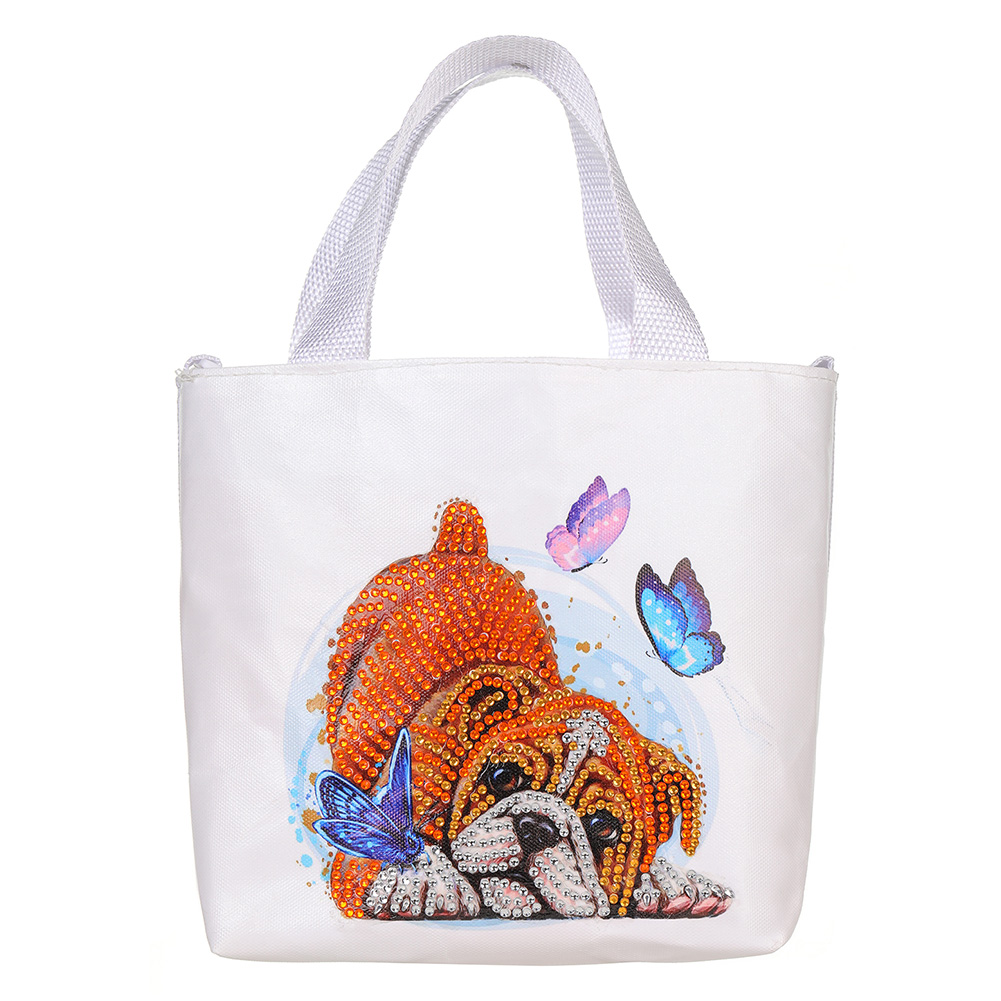 5D Diamond Painting Handbag DIY Canvas Puppy Storage Bag Tote Gift (AA1026)