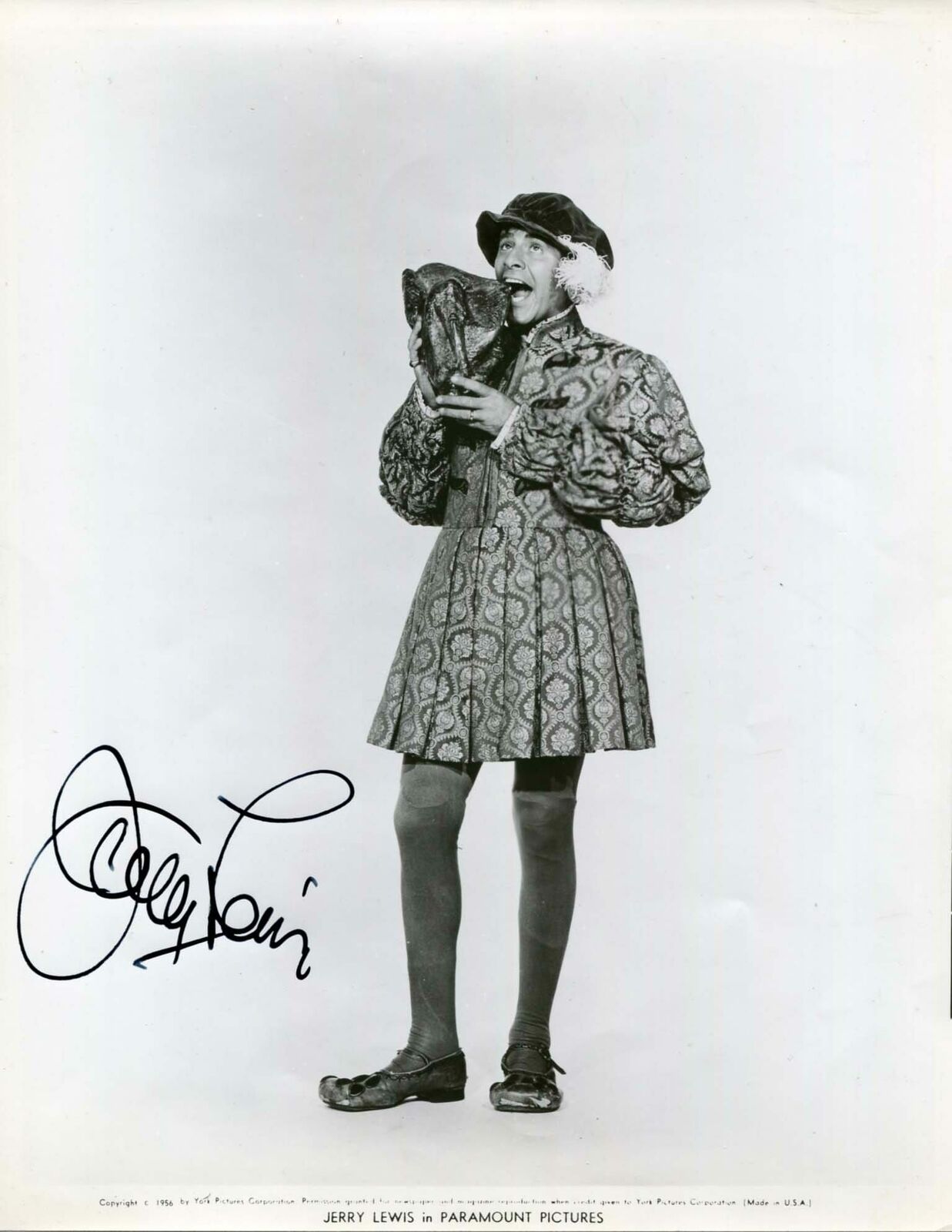 Jerry Lewis VINTAGE autograph, In-Person signed Photo Poster painting