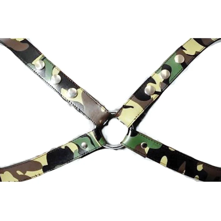 pornhint Pornhint Sensual Sin Leather X Harness Camo S/M