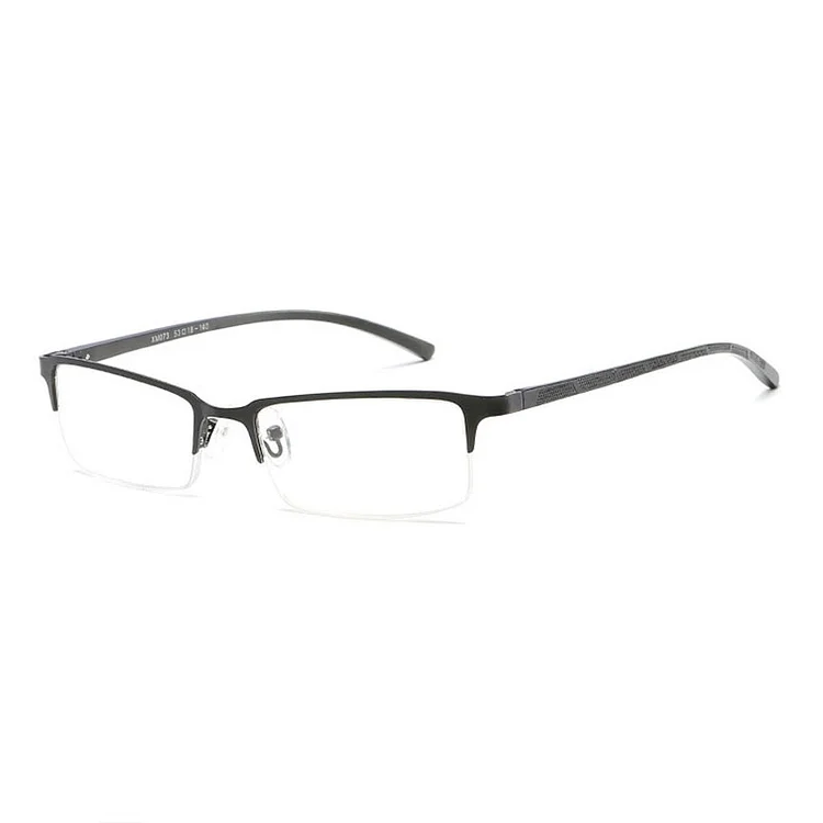 073 Half Rim Optical Alloy Eyeglasses Metal Men Eyeglasses Non Spherical Unisex Reading Glasses+1.0 +1.5 +2.0 +2.5 +3.0 +3.5+4.0