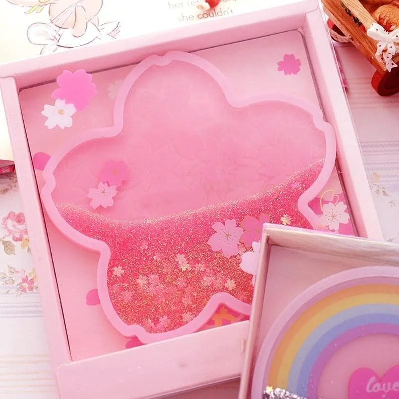 6 Styles Kawaii Pastel Quicksand Sakura Ocean Bunny Coaster SP17481