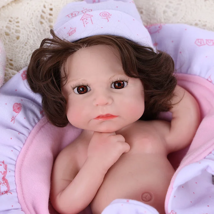 Babeside Erika 12"/16" Realistic Silicone Smiling Baby Little Infant Boy Best Gift for Kids