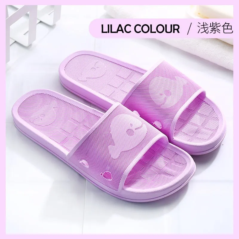 2021 new household bathroom slippers women's summer antiskid men's home plastic soft bottom bath couple women's Slippers
