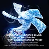 Rechargeable Dual Head Car Fan 3 Speeds 360 Degree Rotatable Vehicle Rear Headrest Fan for Universal Cars SUV Sedan Trucks
