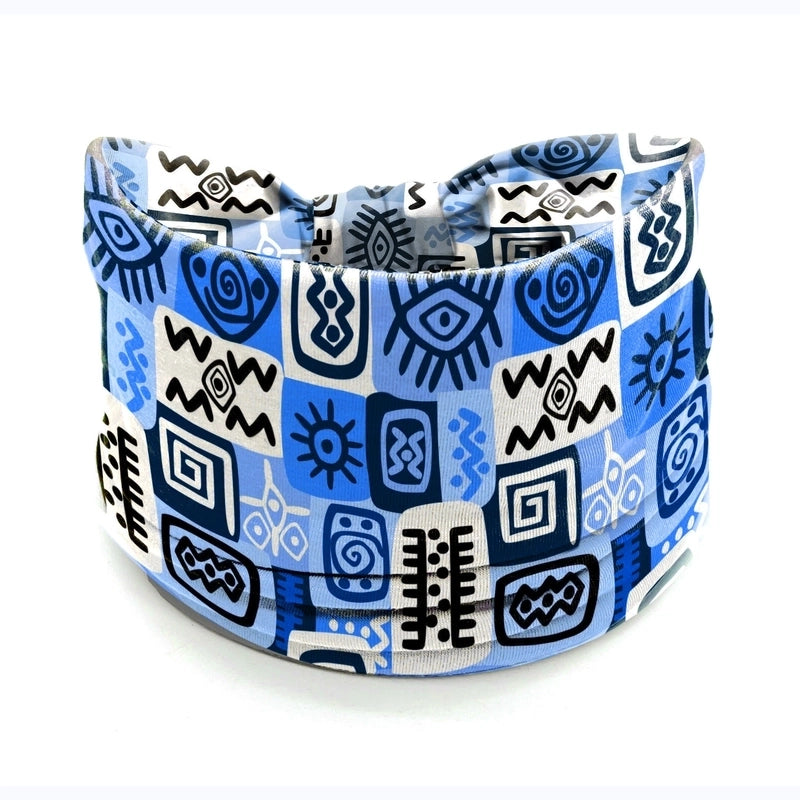 Women’s Hair Band African Print Pattern Wide Edge Elastic Knot Sports Yoga Headband Women’s Headwear Hair Accessories