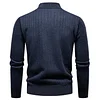 Men's Casual Half-zip Stand Collar Sweater by Inlyline