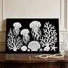 DIY Pearl Painting Jellyfish for Home Wall Decor with Frame(20x30cm)