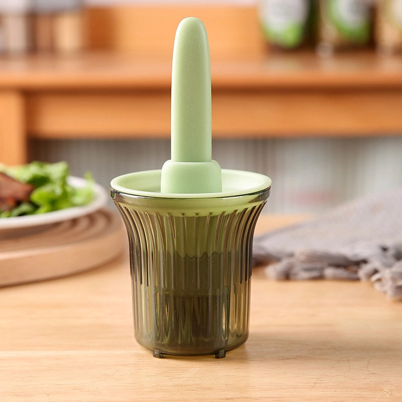 Oil Brush Household High Temperature Resistant Silicone Oil Brush With Bottle Kitchen Pancake Food Grade Barbecue Baking Integrated Oil Brush Bottle