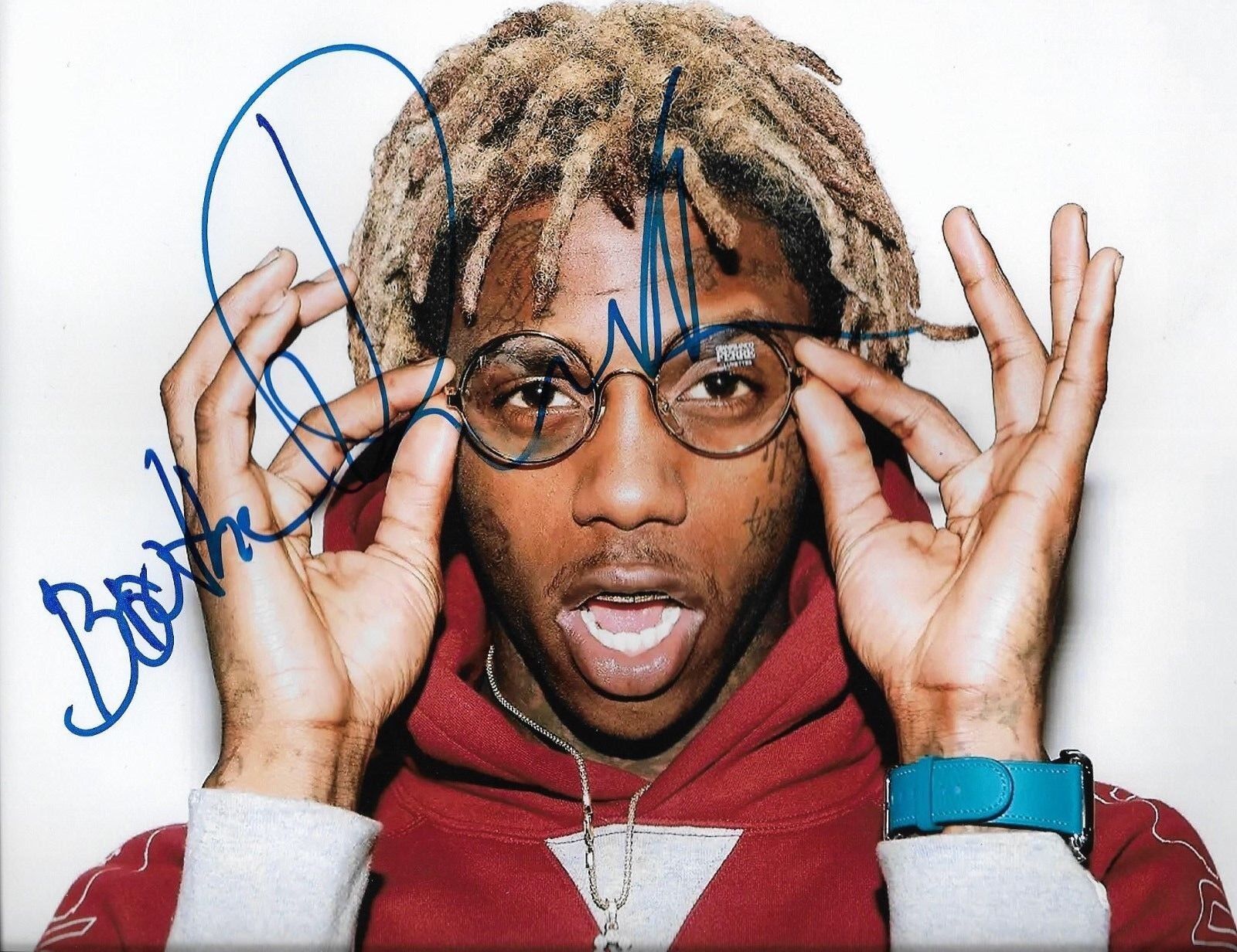 FAMOUS DEX DEXTER RAPPER signed autographed 8X10 Photo Poster painting (RICH THE KID) w/COA