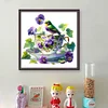 Bird Teacup-14CT Counted Cross Stitch Kit(40x40cm)