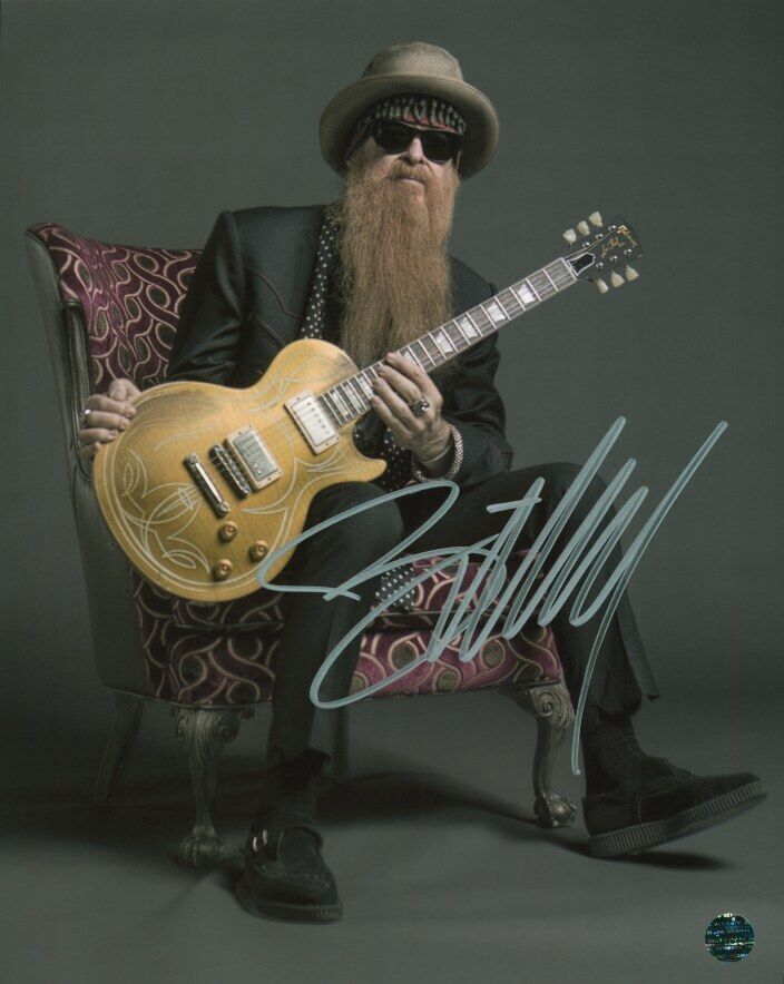 BILLY GIBBONS - ZZ Top Autographed Original 8x10 Photo Poster painting LOA TTM