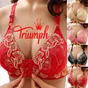 Triumph - 【L-5XL】Triumph &ndash; Suti&atilde; feminino sexy com fechamento frontal sem costura confort&aacute;vel de algod&atilde;o sem fio