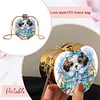 Dog DIY Diamond Painting Shoulder Bag for Coins Lipstick Earphones Gifts