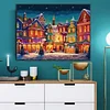 (60*45cm)Xmas House - Round AB Drill Diamond Painting