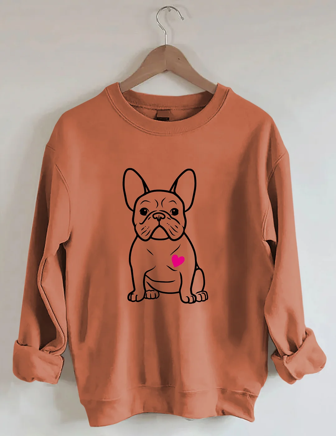 French Bulldog Heart Sweatshirt