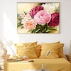 Peony - 18CT Stamped Cross Stitch - 50*40cm - Flower