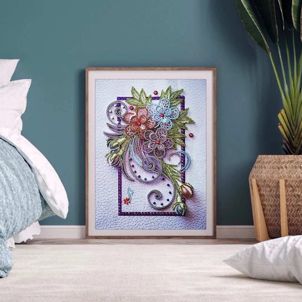 Diamond Painting - Special Shaped Drill - Flower(30*40cm)