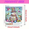 Schneemann 5d DIY Diamond Art Malerei Sets spezielle Form Teilbohrer Kunst 30x30cm