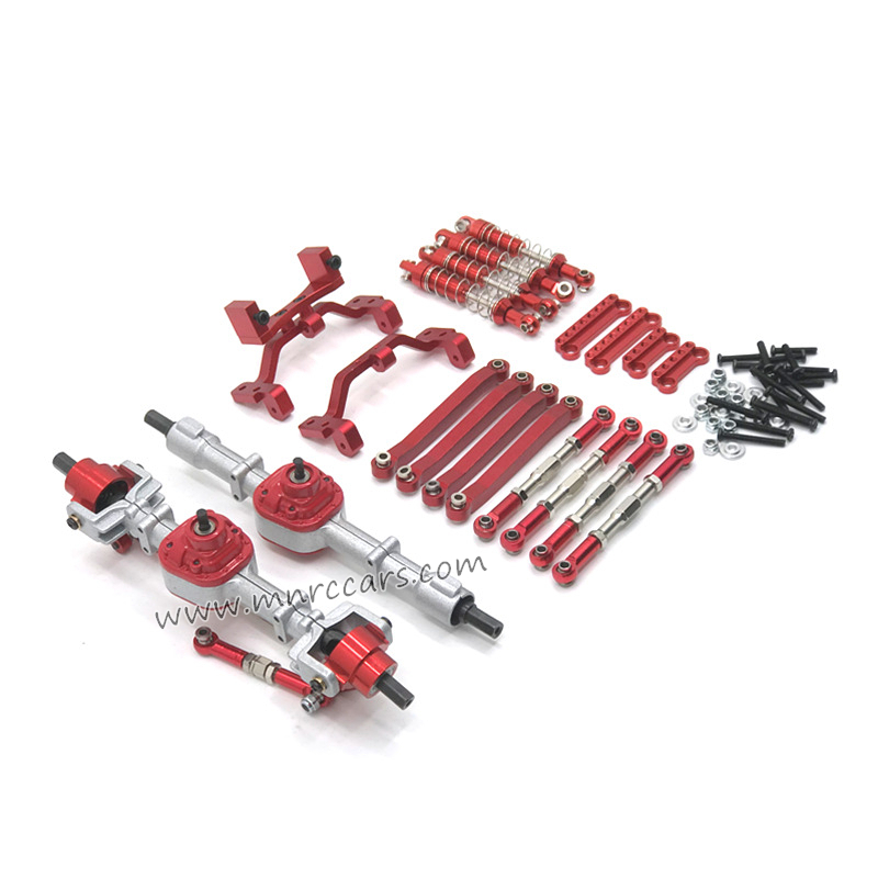 MN Model MN98 RC Crawler Upgrade Parts Metal Front and Rear Axle Tie Rod Shock Absorber