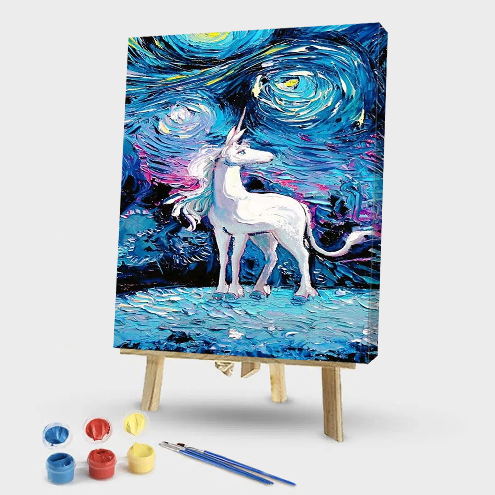 

40*50CM - Paint By Numbers - Horn Horse, 501 Original