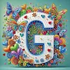 Butterfly Flower G 5D Partial Drill DIY Diamond Painting Kit 30*30cm