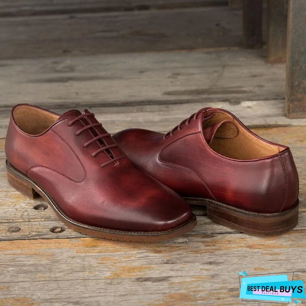 Men's Business Casual Oxford Leather Shoes
