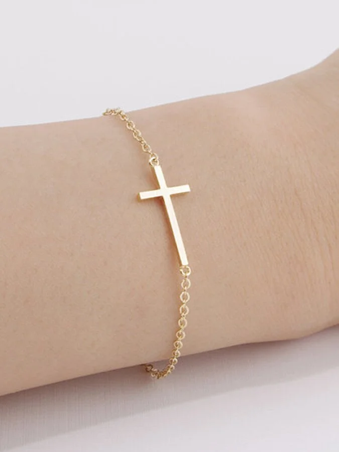 Women's Cross Alloy Bracelet
