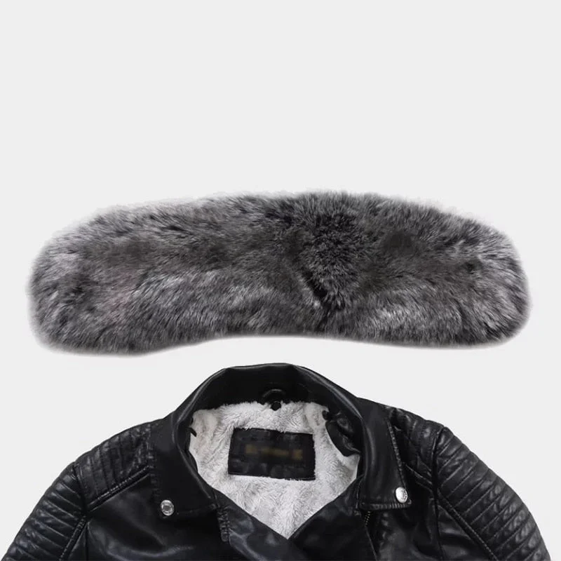 FTLZZ New Women Winter Faux Leather Jacket Warm Large Fur Collar Lady Motorcycle Pu Faux Soft Leather White Black Pink Coat