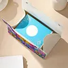 (24cm)Diamond Art Tissue Box Cover DIY PU Desktop Organizer Large(Butterfly)