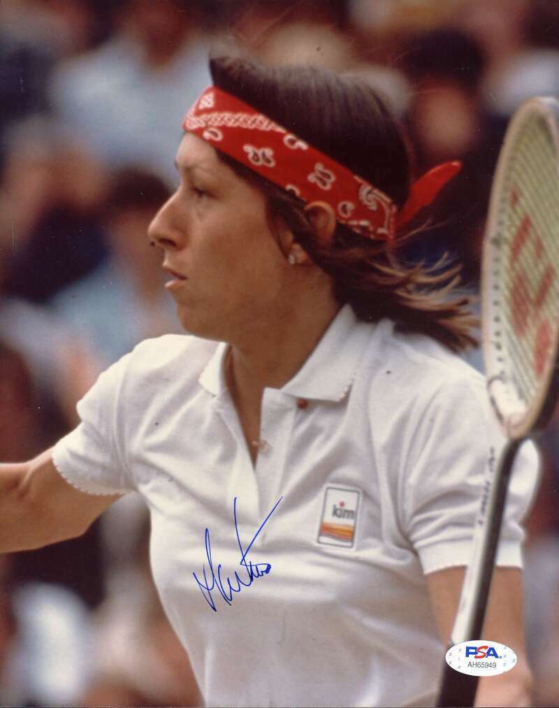 Martina Navratilova PSA DNA Coa Autograph Hand Signed 8x10 Photo Poster painting Autograph