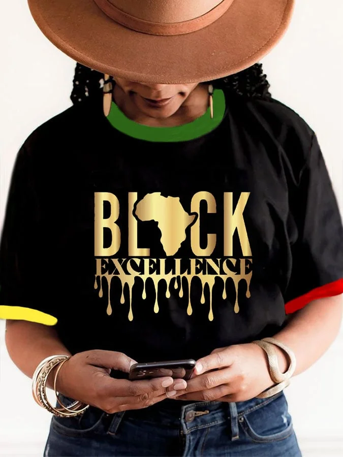Women's Black Pride Print Short Sleeve Lounge T-Shirt